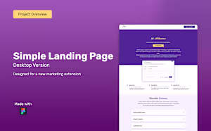 Landing Page Digital Marketing Product - Desktop