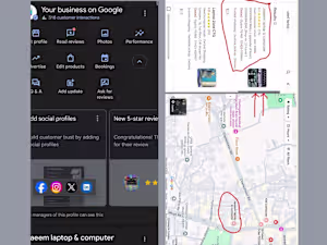 Successfully ranked google business profile on google