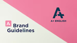 A+ English | Brand Identity and Guidelines on Behance