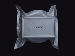 The Soma visual identity feels