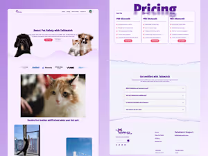 Tailswatch Landing Page Design Framer
