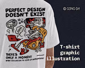 T-shirt graphic illustration