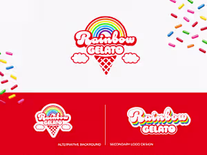 RAINBOW GELATO
😍 Logo design &
