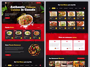 Phoenix Restaurant – Homepage Design