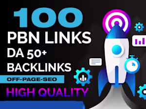 I will Provide 100 manual PBN backlinks on High DA 50 +
