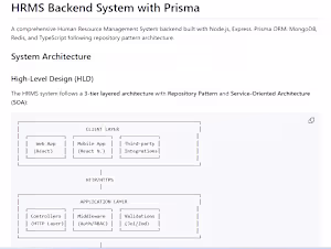 Project Overview – HRMS System
A