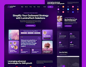 Lumina Tech Solutions Homepage Re-Design