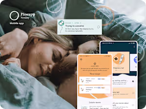 Creation of new features for the mobile app Pineapp Fertility