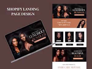 Shopify Landing Page Design for Luxurious Bundles