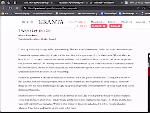 Short Story: I Won't Let you go by Hiromi Kawakami