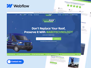 Proud to share my Webflow project, NanoRoof. A modern, respo...