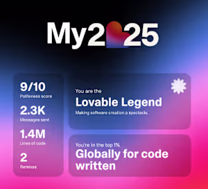 My 2025 vibes with Lovable.