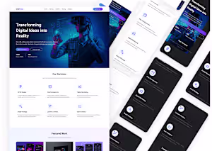 Responsive Modern Digital Agency Landing Page
