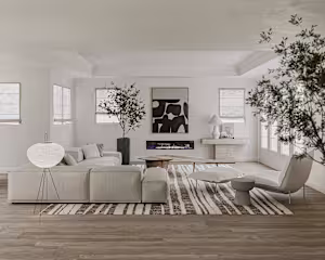 Light, Airy and Timeless Interior 3D Rendering