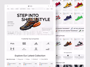 Treadly- Shoe ecommerce website