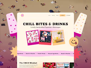 Chill Bites & Drinks — Framer Website Development + Branding