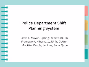 Police Department Shift Planning System