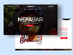 Restaurant Web UI Design 