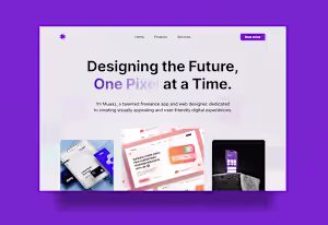 Portfolio Landing Page Design Concept