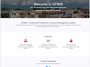 GPIMS : An Inventory Management