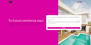 Marketing and info page for local real state