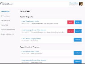 Credentialing solutions for AMN Silversheet