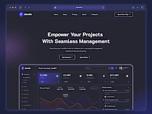 Dashboard Landing Page | Figma | UI Design
