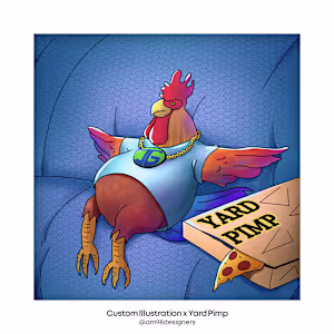Custom Chicken Character Illustration