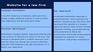 Website for law firm