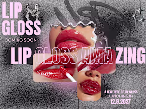 This is a great and innovative lip gloss ad design. I'd like...