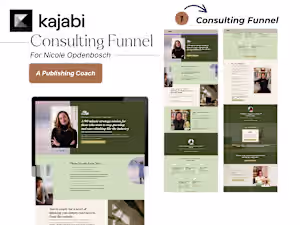 Kajabi Sales Page Build for Publishing Executive
