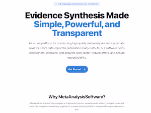 Meta-Analysis MVP Development for MetaAnalysisSoftware