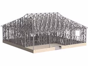 Light Gauge Steel Frame House (More than 6000 parts)