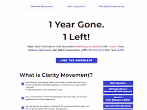 Clarity Movement | IITJEE Mentorship