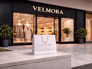 Luxury Boutique Storefront Branding Mockup