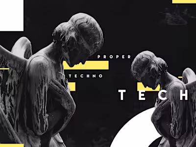 PROPER TECHNO | Social media content, Artwork design