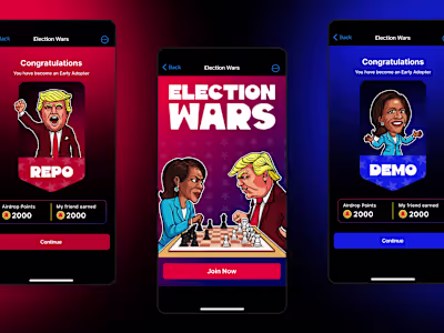 Crypto Game Visual Design