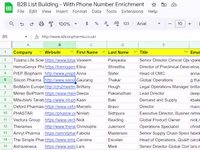B2B Leads with Personal Phone Numbers