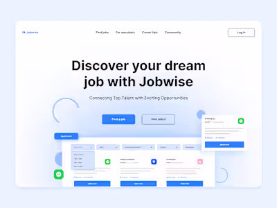 Jobwise Landing Page