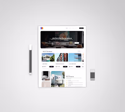 Real Estate - Landing Page Design