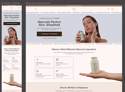 MOMONA SKIN Interactive Website Development