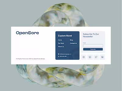 Footer doesn't have to be boring 🙃 Here's one of the recent...