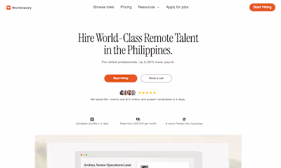 Brand & Website Design for Remote Hiring Platform