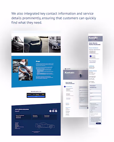 Auto Service Web Design