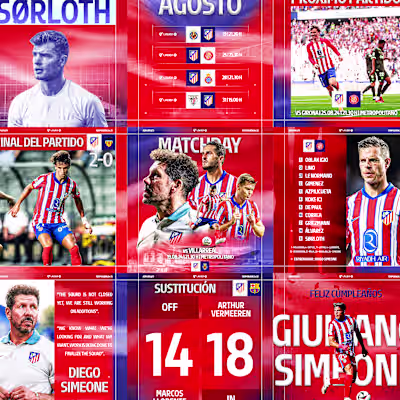 Atletico Madrid - Social Media Rebrand