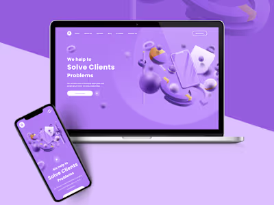Solve Client's Problems | Landing page