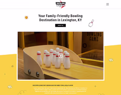Southland Bowling Website Design :: Behance