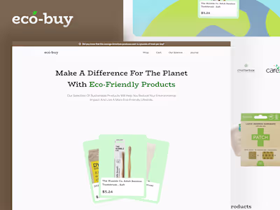 Landing Page and Interaction Design for Eco-buy