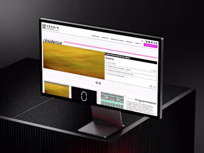 Césaré Website Redesign