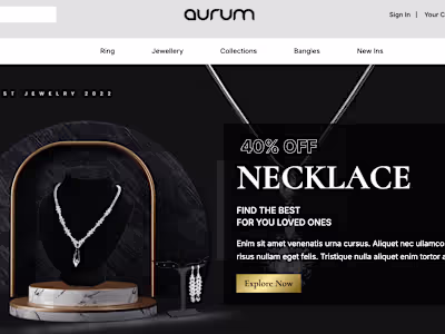 Aurum - Jewelry Shopify Website